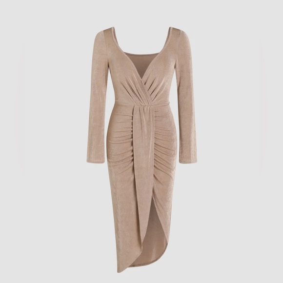 Dresses & Skirts - 🆕Beige elegant party dress special ocassion